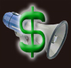 megaphone dollar